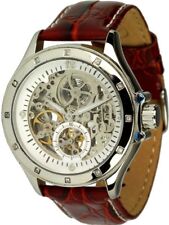 Chenevard since 1928 Skelettuhr Zirkonia-Besatz Automatikuhr Herrenuhr Ø 42mm