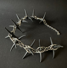 Schwarz Dorn Halsreif Kette