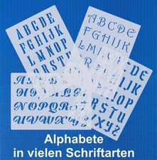 Buchstaben  Schablonen
