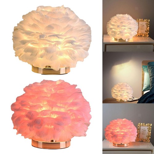 Romantische feder tischlampe - romantische,