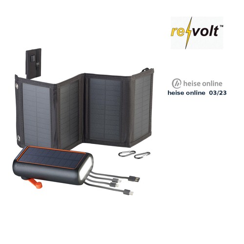 Revolt solar powerbank mit - solar-powerbank,