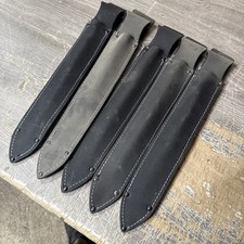 5 St. Messertasche 280 mm aus Leder vernietet mit Gürtelschlaufe Lagerauflösung