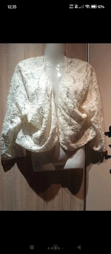 Bolero jacke festlich creme - bolero,