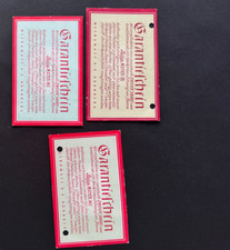 #A1245-Leitz Leica 3x Leicameter  Garantiekarte, Warranty card,carte de garantie