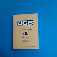 JCB BEDIENUNGSANLEITUNG GEBRAUCHSANLEITUNG  für Bagger Minibagger 48 Z-1  51 R-1