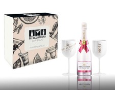 Moet Geschenkset - Moet & Chandon Ice Imperial Rose 0,75l (12% Vol) + 2er Set A