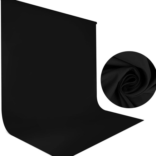Fotohintergrund schwarz 5x2m - fotohintergrund, 1,5x2m