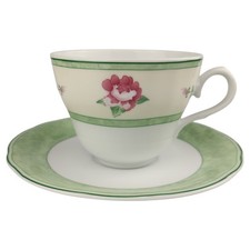 Kaffeetasse mit Untertasse & TCM Tchibo Rote Blüte