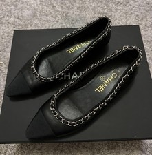 Chanel Leder Ballerinas 37,5C