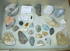 31 Stück Mineralien Sammlung
