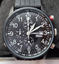 Avimega Chronograph Fliegeruhr 40mm Herrenuhr Quarz Alarm
