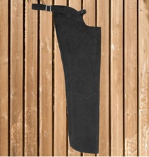 Westernchaps, Workchaps, Arbeits Chaps, hochwertige Western Leder Chaps, schwarz