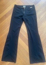 Versace Jeans Couture ital Gr. 30/44 dt. M Schlaghose schwarz weites Bein Vintag