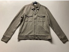 REISS Nico LS Wildleder Druckknopf Jacke Gr. M (UVP 398£) rost khaki grün Reißverschluss