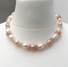 Keshi Perlenkette mit Flats