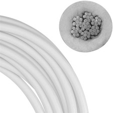 Drahtseil Edelstahl weiss 7x7