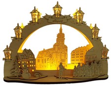 3D LED Schwibbogen Leipzig