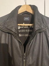 G-Star Leather Lederjacke Vintage Biker Motorrad Braun/Gr.M/Top/NP 499€