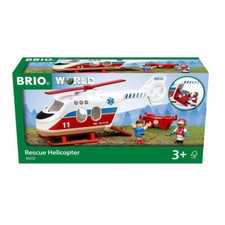 BRIO Rettungshubschrauber Hubschrauber Holzeisenbahn Zubehör Spielzeug 63602200