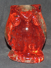 Glaseule Rot Blasen Handarbeit