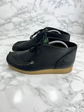 Nicholas Deakins Wallabees Damen-Schnürmokassin schwarz Leder Stil UK 6