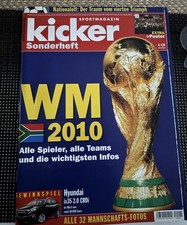 Kicker Sportmagazin Sonderheft zur Fußball WM 2010 Südafrika