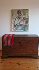 Antike seemannstruhe mit - seemannstruhe,