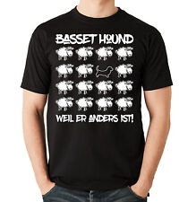 BLACK SHEEP BASSET HOUND Hunde Fun Schaf Men Hund Siviwonder T-Shirt 