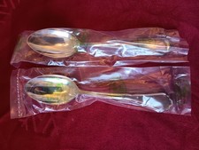 2x Teelöffel versilbert 90