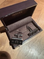 Manschettenknöpfe Aigner Silberoptik Neu