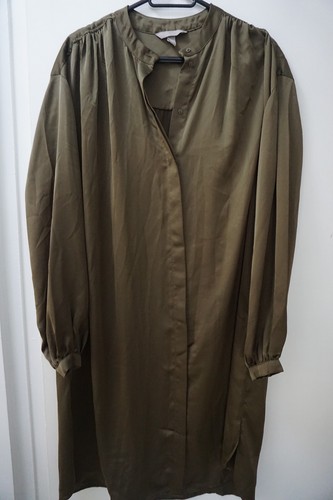 Satin bluse tunika kleid - bluse,