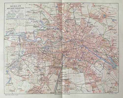 Historischer stadtplan berlin - historischer,