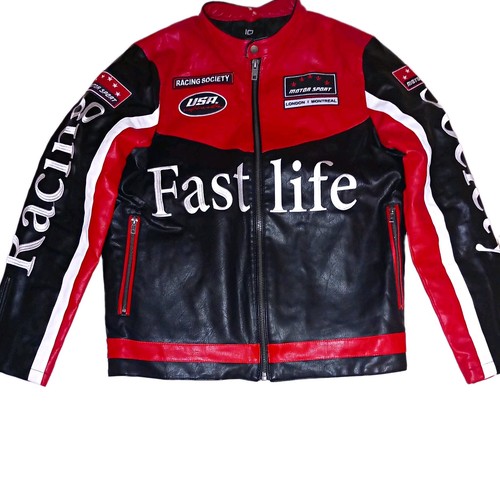 Herren racing lederjacke biker - herren,