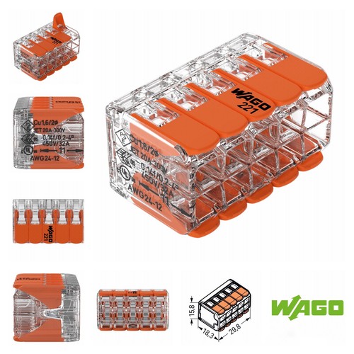 Wago 221 420 - 221-420, hebelklemme