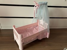 Baby Annabell Bett Puppenbett Auch f. Baby Born m. Licht u. Sound u. Bettwäsche