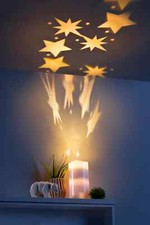 LED-Projektorkerze "Seasons", 10-tlg. LED Deko Kerze Wohnungsdeko Stimmungslicht