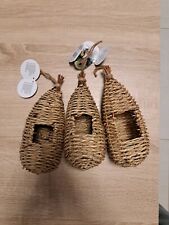 3 Geflochtenes Vogelnest für kleine Vögel