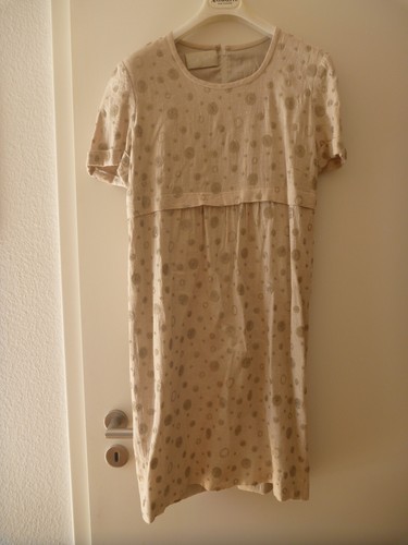 Sommerkleid beige mit - sommerkleid,,