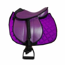 L- Sport Komplettset Sattel groß mit Schabracke PERFECT PURPLE
