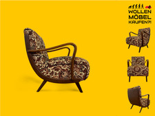 WMK 1/3 Besonders schöner und gut erhaltener 1930er Jahre Art Deco Clubsessel mi
