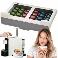 Kapselspender 30 Kapseln Ständer Kaffeemaschine Organizer Schublade Kapselhalter
