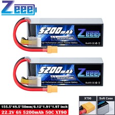 2x Zeee 22,2V 5200mAh 6S Lipo