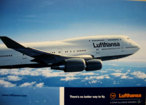 Postkarte lufthansa boeing - lufthansa,