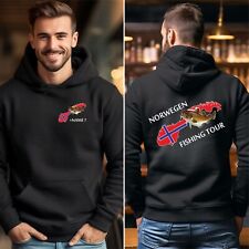 Norwegen Fishing Tour Angelreisen Angeljacke Kapuzenjacke Jacke Pullover Logo 57