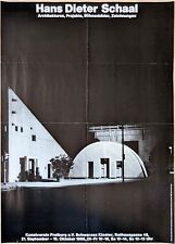 Poster Plakat - Hans Dieter Schaal - Architektur Design Schwarz Weiß - 1986