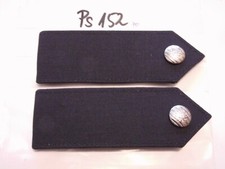 Polizei Schulterstücke blau ohne Sterne Hessen schmal 1 Paar (ps152)