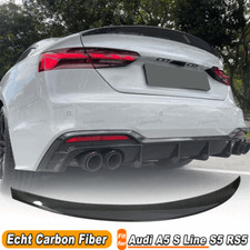 Für Audi A5 S Line S5 RS5 DRY Carbon Heckspoiler Kofferraum Spoilerlippe Flügel 