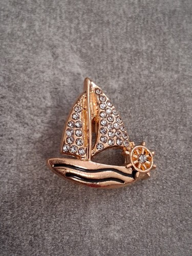 Schmuck brosche emaille strass - schmuck,
