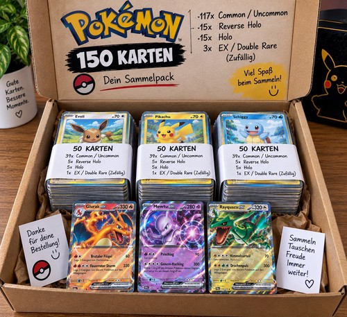 150 pokémon karten sammlung - 150,