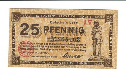 Notgeld köln stadt - notgeld,